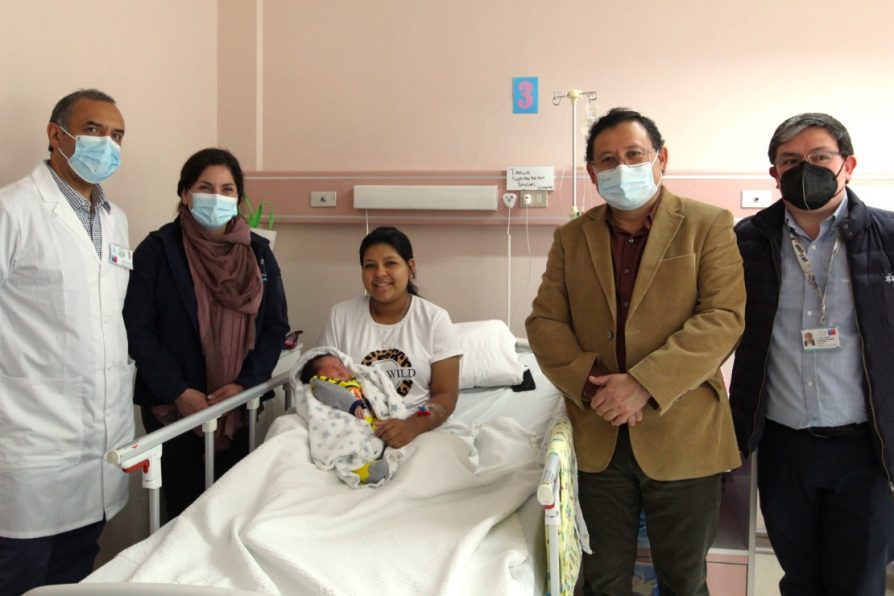 Kael Maximiliano Navarrete Shupingahua primer recién nacido de 2023 en el Hospital Regional de Coyhaique