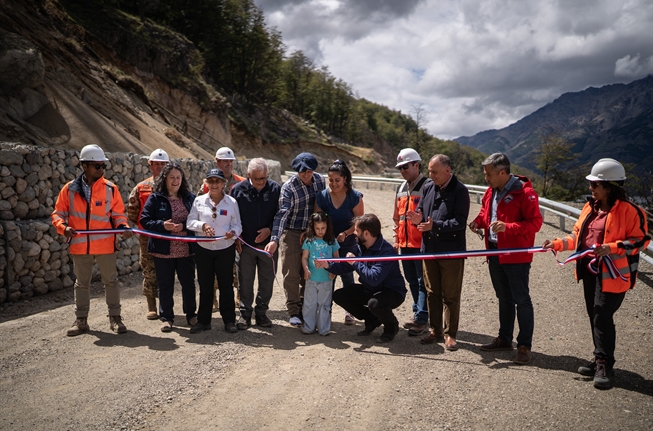 Presidente Gabriel Boric inaugura la etapa 1 de la nueva conexión vial entre Río Tranquilo, Lago Brown y la frontera con Argentina